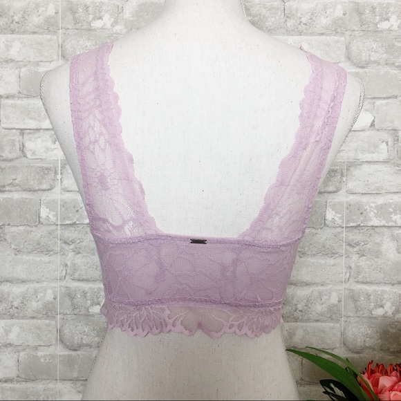 PINK VICTORIA'S SECRET Lilac Lace Bralette - Picture 4 of 16